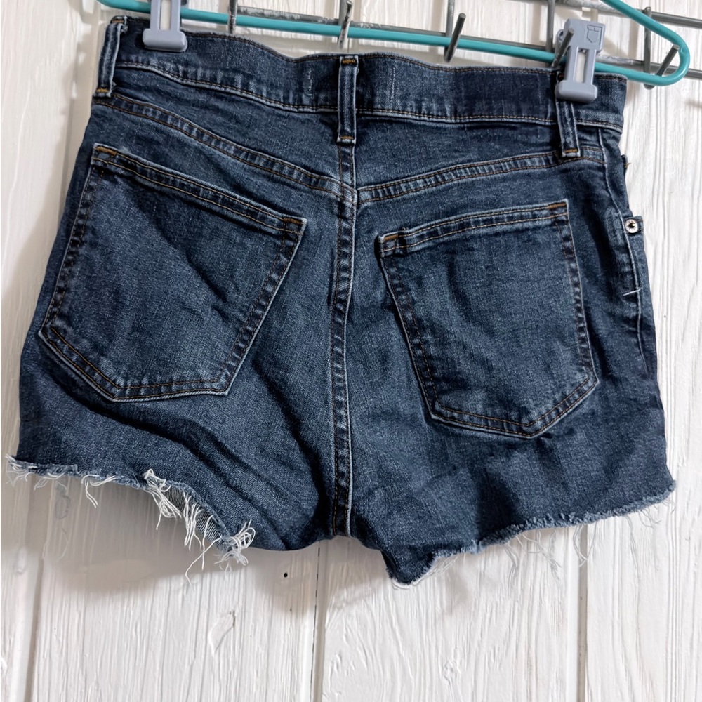 Dark Blue Jean Shorts - Picture 5 of 7